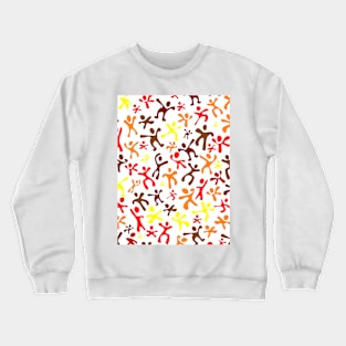 Run Jump Play Repeat on White 5748 Crewneck Sweatshirt